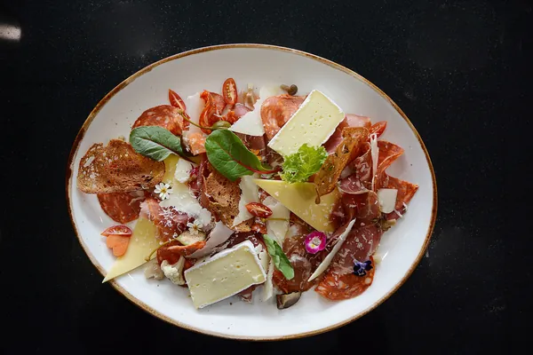 Assorted cold cut and cheese platter