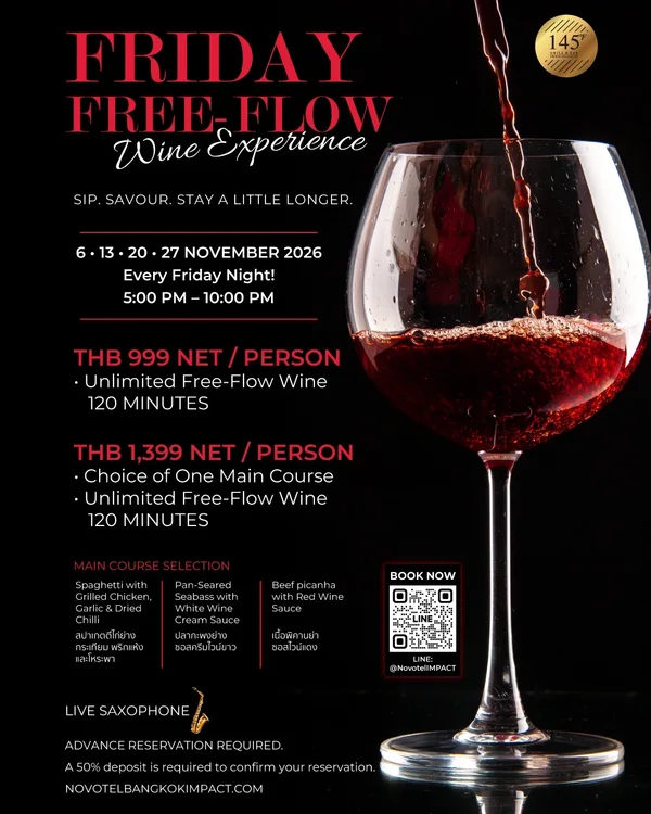 Friday Free-Flow Wine Experience poster