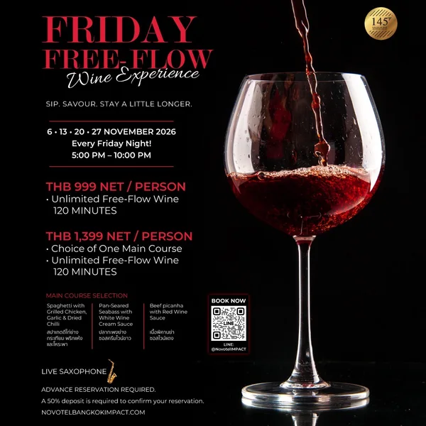 Friday Free-Flow Wine Experience poster